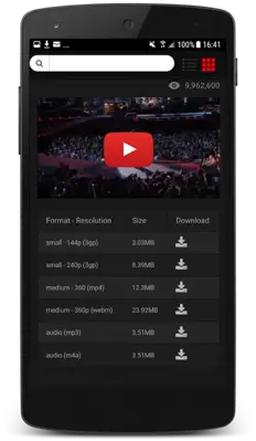 YouTube MP4 android App screenshot 2